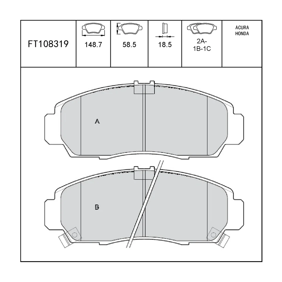 Hot Sale Original SAIC MGZS Brake System Rear Brake Pads with OE Number 10347032